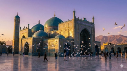 Afghanistan city Mazar-I-Sharif